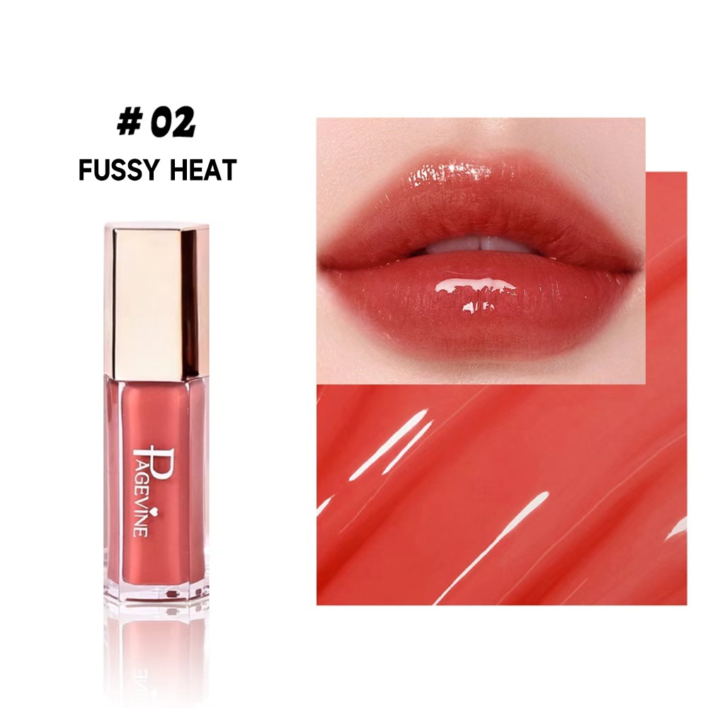 Cross-border PAGE VINE nuevo esmalte de labios de flujo, esmalte de labios de color acuoso, lápiz labial caliente, lápiz labial de miel