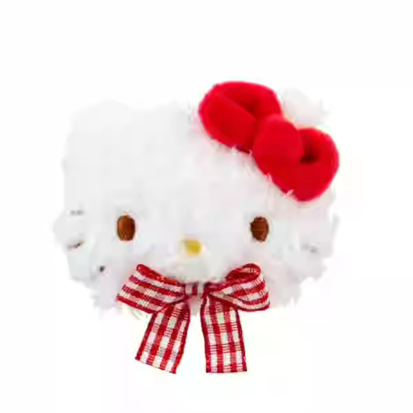日本进口三丽鸥毛绒公仔发夹刘海夹kitty美乐蒂可爱公主夹子|undefined