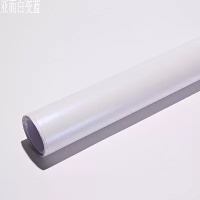 body color change film ceramic: Auto Color Change Film - matt-white-turns-blue-152-18m