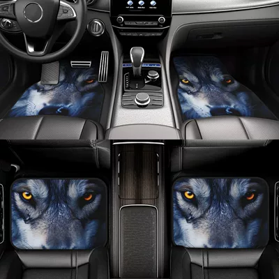 Avtomobil döşəmə paspasları — Four-piece Set Dirt-resistant, Wear-resistant and - wolf-king-21-3344cm-two-piece-pack