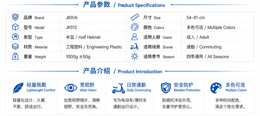 Cross-border electric car helmet half-helmet four-season general-purpose men's and women's half-covered helmet (foreign trade model)
