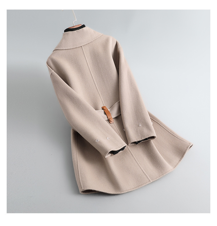 Women's Clothing Autumn And Winter New Style Fox Fur Collar Gao Rui Double Faced Cashmere Coat Women's Medium And Long Wool Double Faced Wool Coat_voghion.com