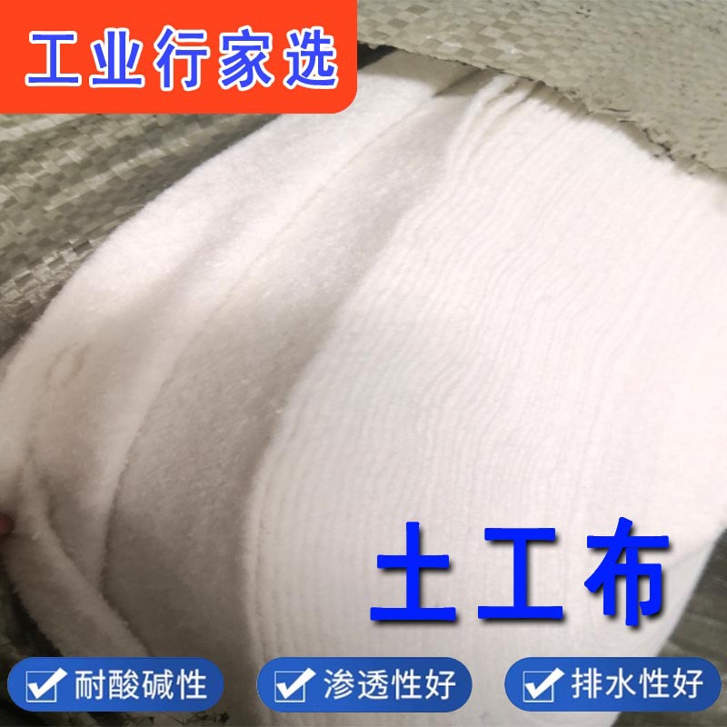 临沂厂家200g土工布白色优质土工布短丝涤纶土工布毛毯毯子