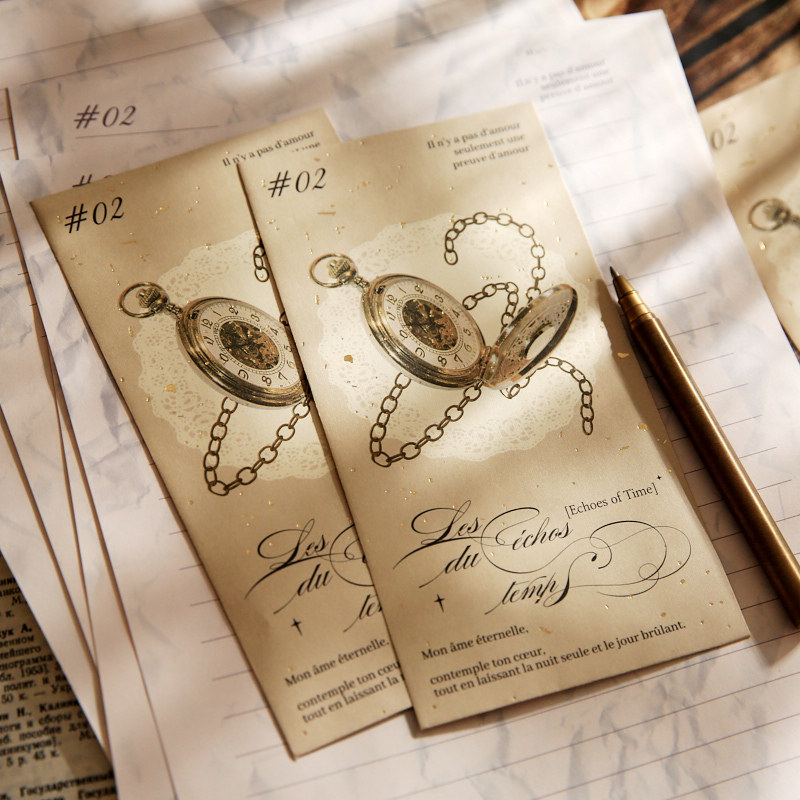 Mr. Paper Set de papel de carta retro simple y ligero Serie de monólogos del siglo Papel de carta escrito a mano de bendición coreano