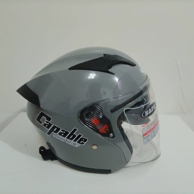3C Certified 5XL Size Motosiklet kaskı (dəbilqə) - light-gray