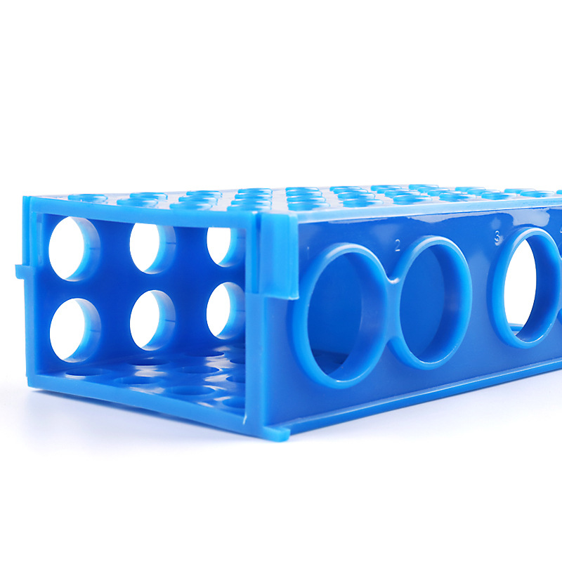Rack de tubo centrífugo multifuncional de cuatro lados material pp resistente a altas temperaturas 0.5ml 1.5ml 15ml 50ml rack de tubo de ensayo multipropósito