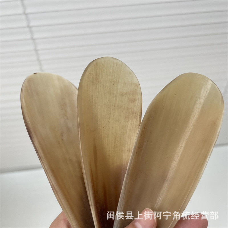 Natural Buffalo Horn Gua Sha Board Half-Edge Scraping Plate for Beauty Massage and Body Care key features