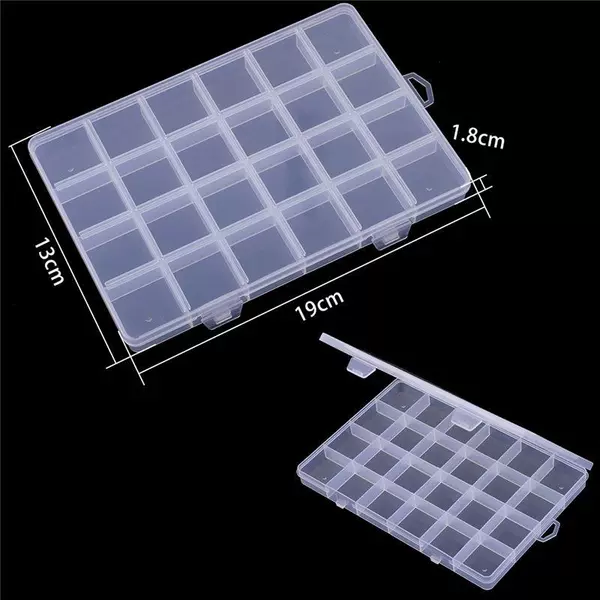 Detachable storage box, 24 cells