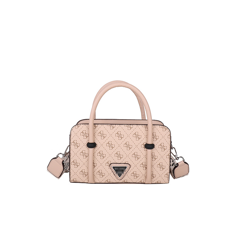 Bolso de mano estampado transfronterizo para mujer 2024 nuevo bolso de hombro a cuadros retro moda simple bolso de mensajero de viaje