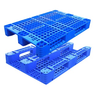 Sichuan grid plastic pallet 1210 can add steel pipe thickening logistics pallet warehouse forklift plastic pallet