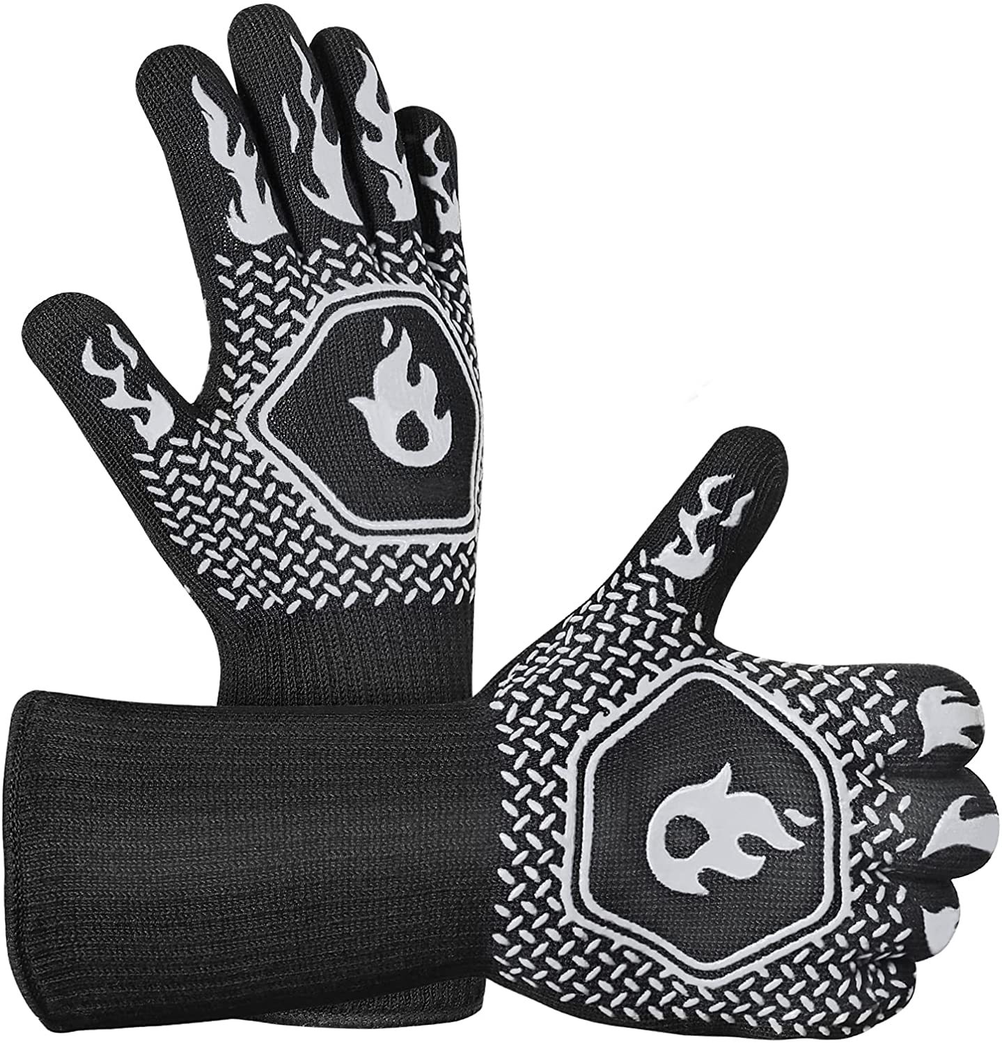 新款中性耐高温阻燃防火手套 不侵权 耐高温500/800度 微波炉手套