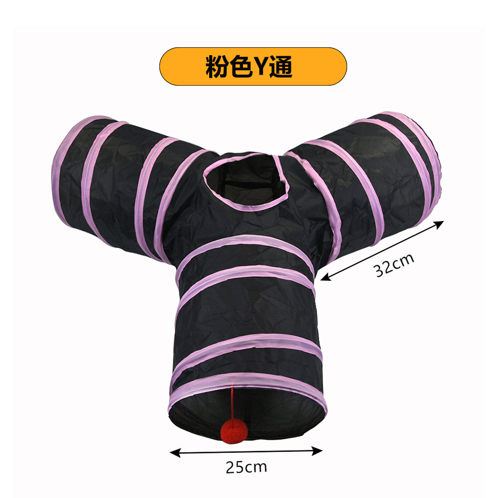 Transfronteriza nueva mascota gato Canal en forma de S túnel gato pista de mascotas taladro gato a través de rodar dragón gato Canal Gato Juguete