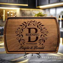 面包披萨板实木厨房砧板菜板婚礼纪念装饰砧板牛排木托盘零食甜点