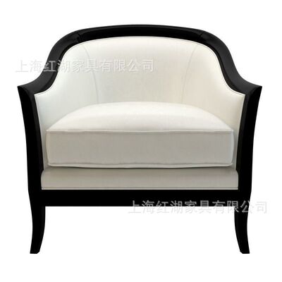 Fabric art solid wood sofa a living room Northern Europe Double sofa New Chinese style sofa a living room bar Café Negotiate chair