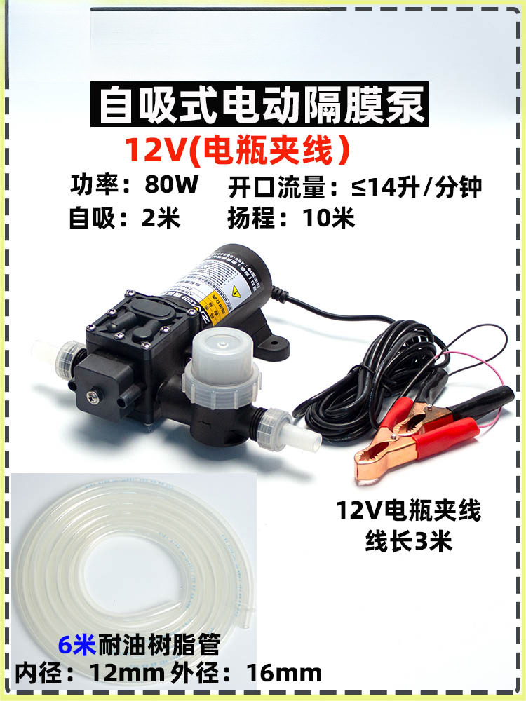 Tanque de combustible del automóvil bomba de bombeo eléctrica bomba de bombeo 12v24V220V bomba de bombeo gasolina diesel bomba de agua bomba de autoaspiración