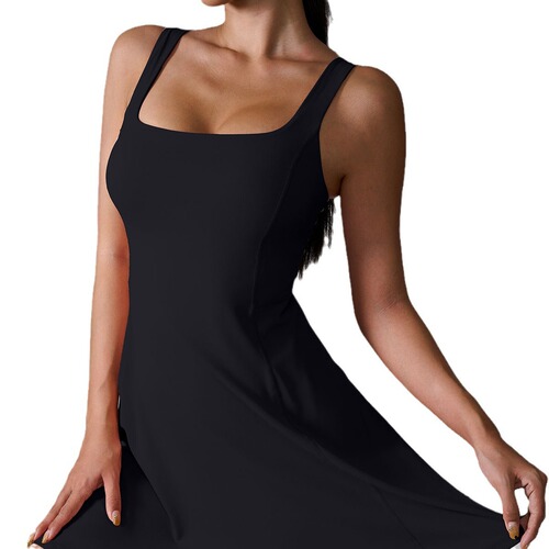 INS 2024 European & American Cross-Border Sports Dress: Sexy, Versatile Skirt with Built-in Pads—Prevent Wardrobe Malfunctions in Running and Fitness Activities