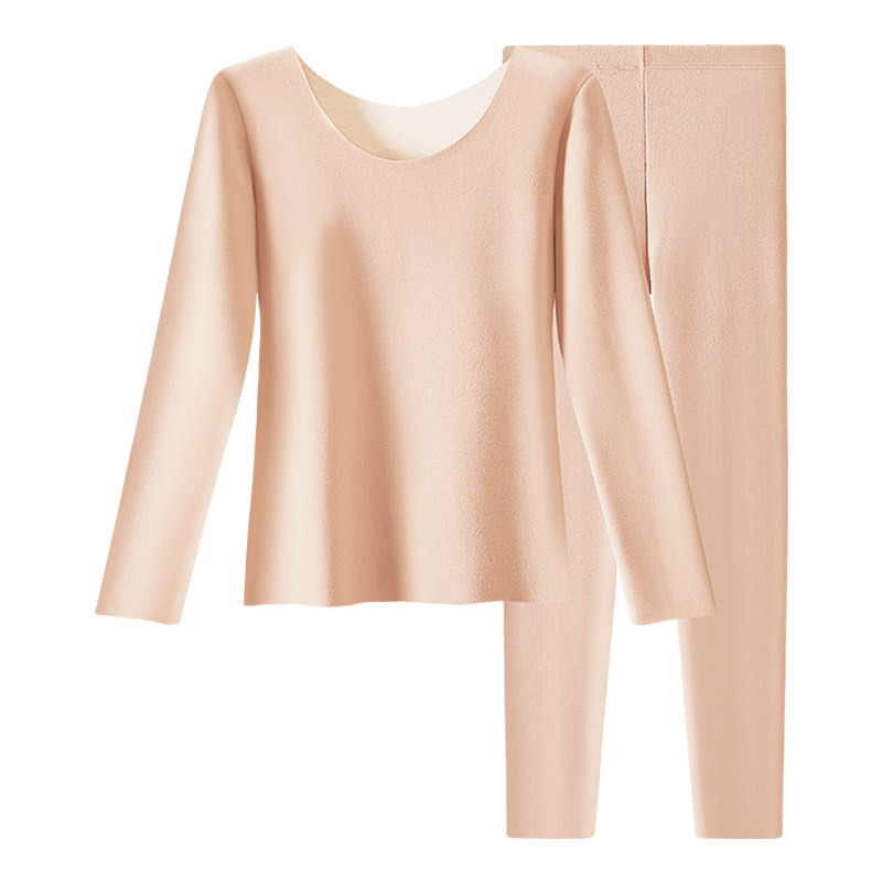Gran ropa roja de otoño, traje de pantalones largos, ropa interior de seda de lana cálida para mujer, año de nacimiento, año de boda, año de serpiente, ropa abrigada, invierno