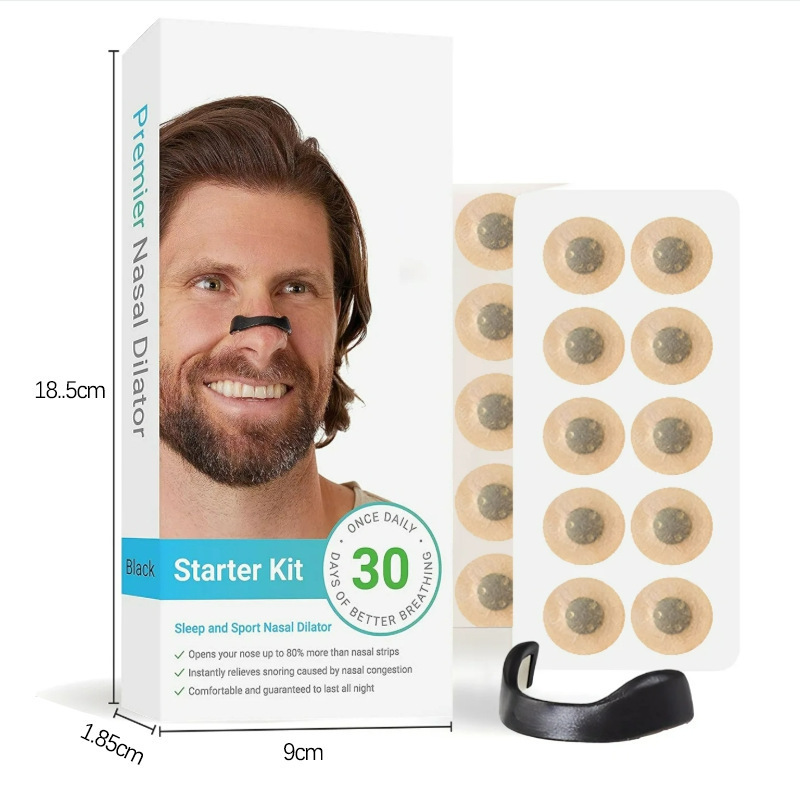 Expansor respiratorio nasal de explosión transfronteriza, ventilación nasal de congestión, adhesivo nasal, fosas nasales magnéticas, artilugio anti-ronquido de la cavidad nasal