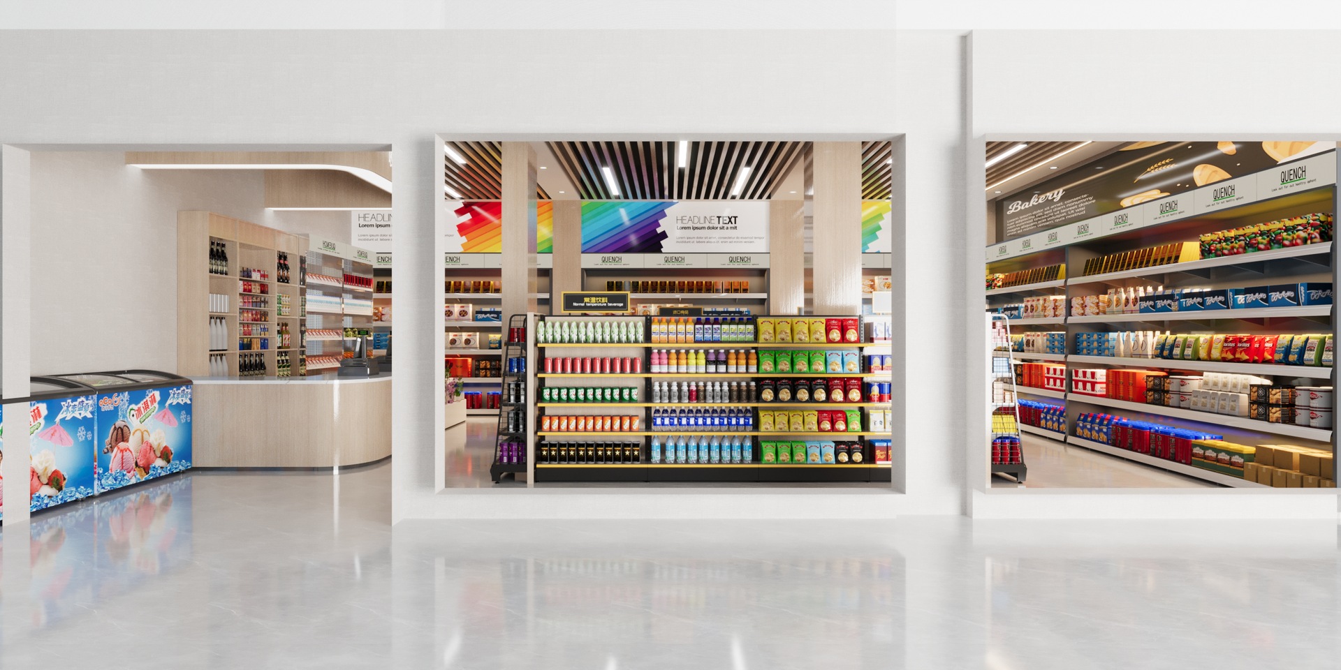 广州源头工厂 - 欧美爆款便利店整店输出 - 钢木