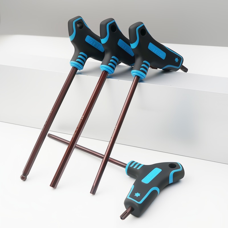 拐杖型内六角梅花s2球头2-5-10mmt型梅花扳手6角六角匙五金多功能