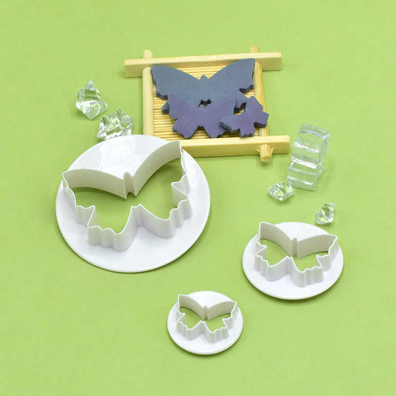 Molde de corte de mariposa para pasteles, molde de galletas simulado, suministros creativos para hornear