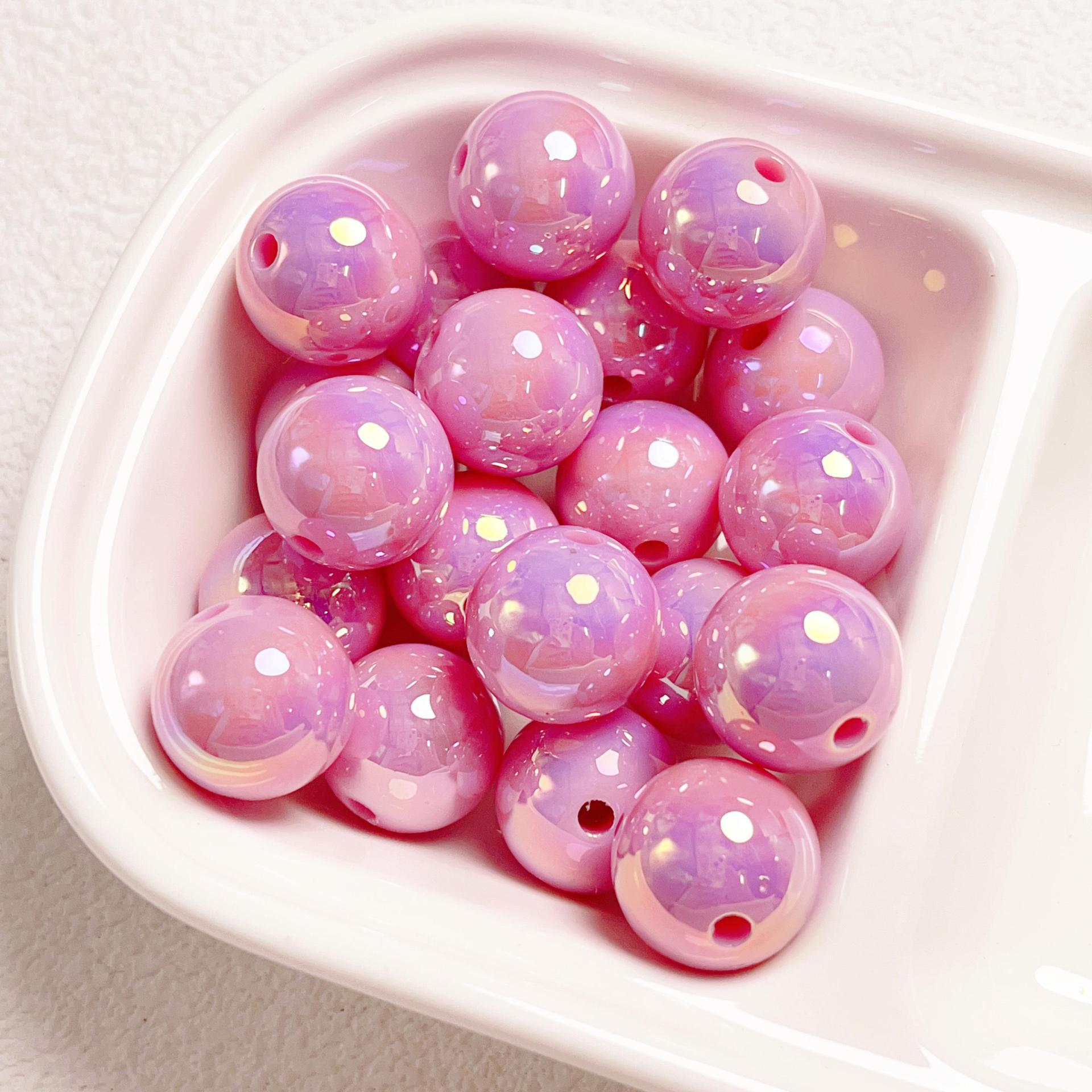 23g Weight Beads Jewelry Making Type DIY Jewelry Accessories Classification 10 PCS/Package Quantity Acrylic Material Ball Pattern Plating Design Simple Style Style 10 PCS/Package Arylic Ball DIY Jewelry Accessories Beads 5