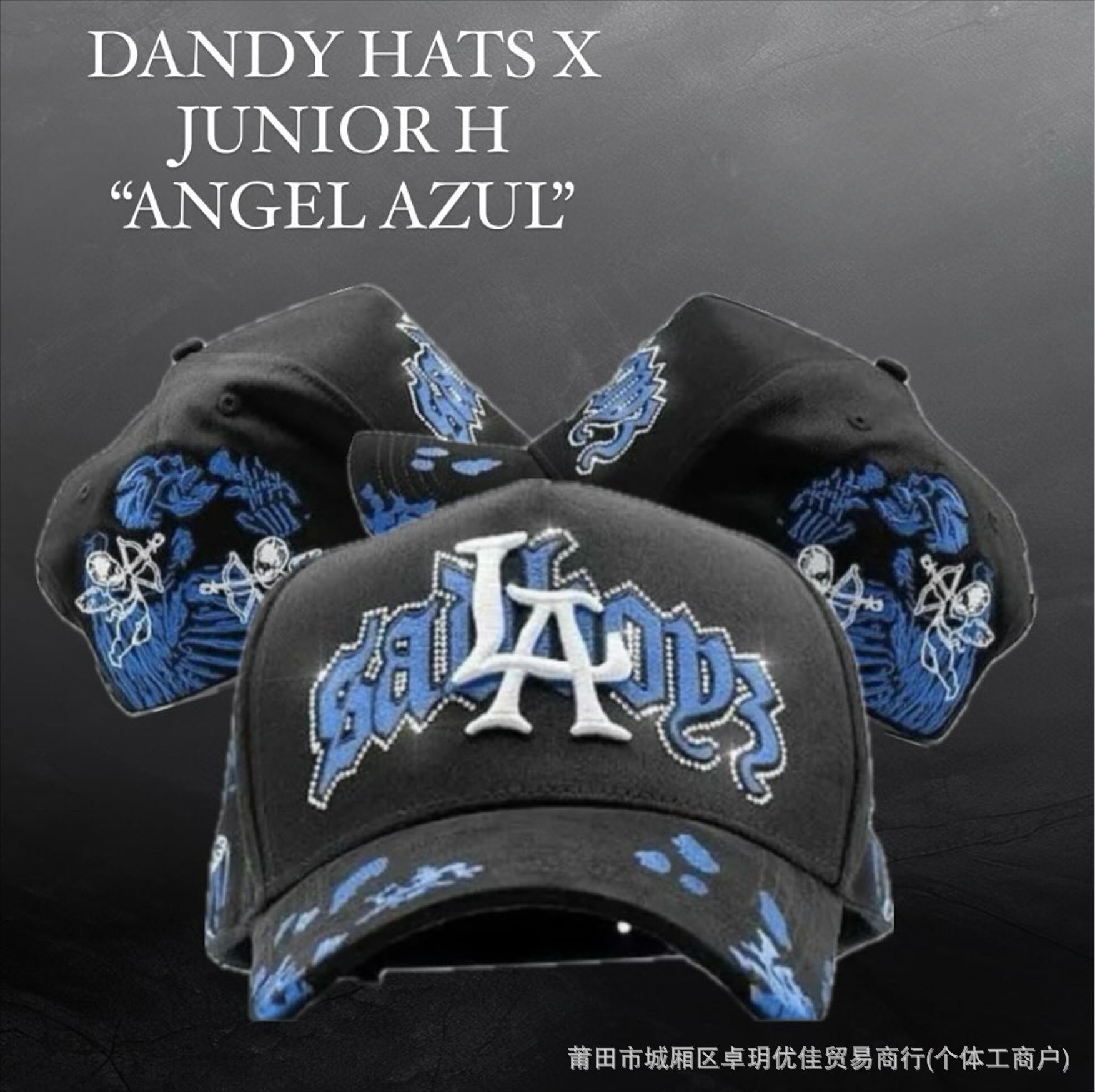 Nuevo sombrero de béisbol DANDY sombrero de letras punzadas sombrero de ajuste sombrero de moda sombrero D - 9