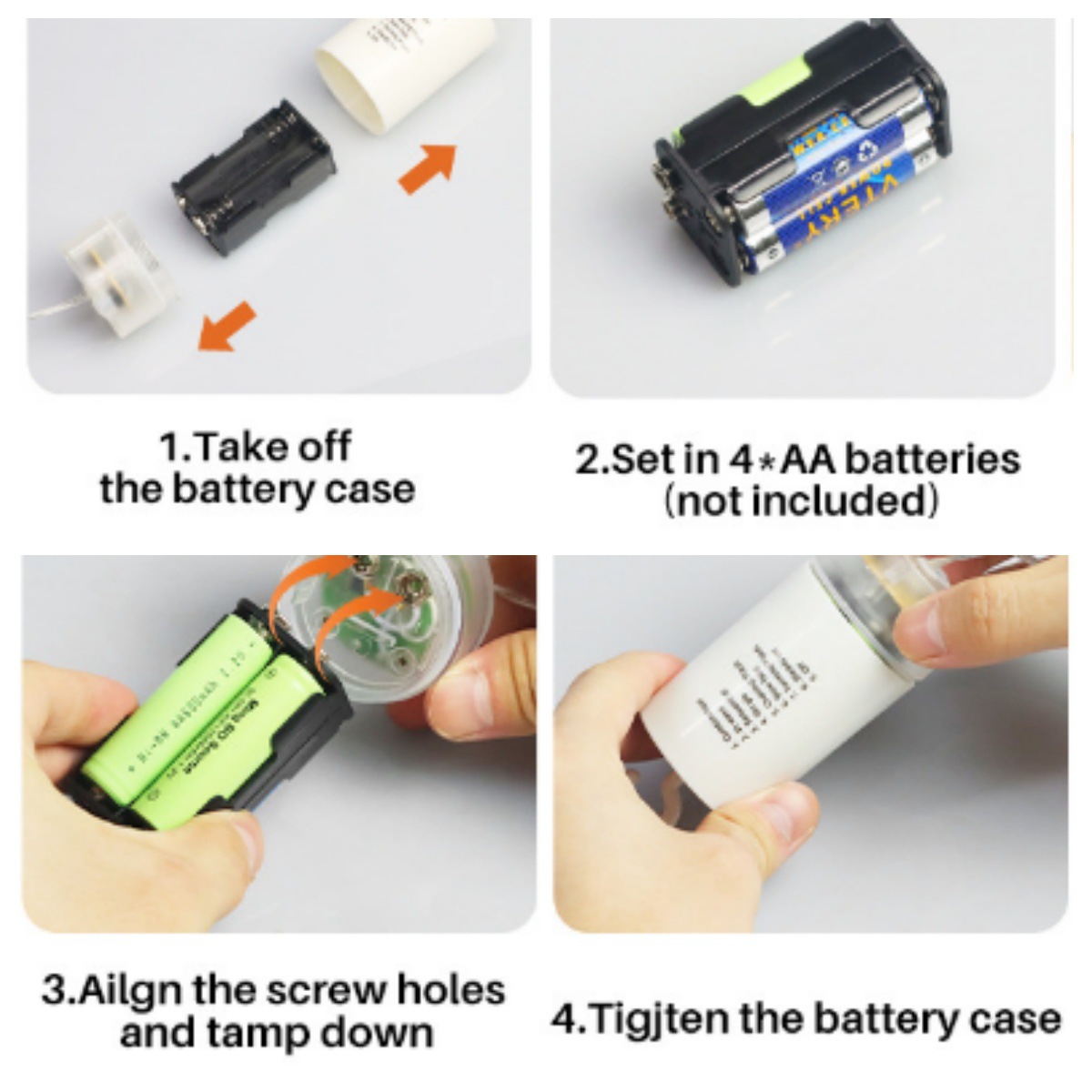 Lámpara de humo de Shenzhen 8 función caja de la batería control remoto LED alambre de cobre Cadena de luz lámpara de humo estrellado tipo coral