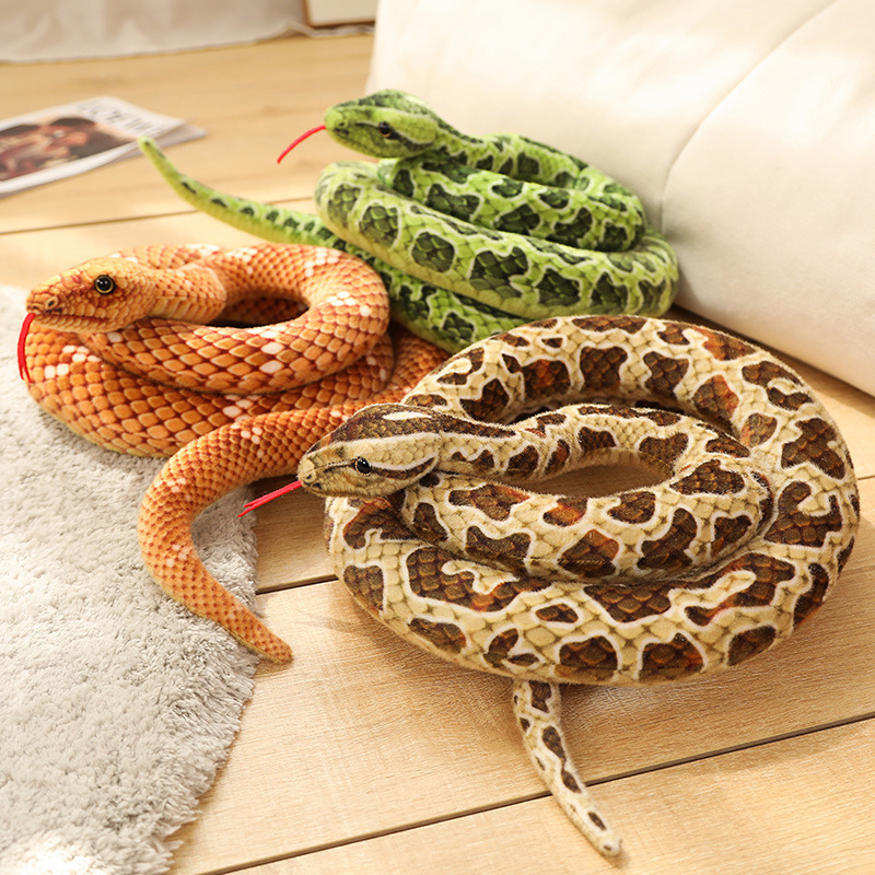 Peluche de Serpiente de Simulación de Peluche Suave para Juguetes y Bromas