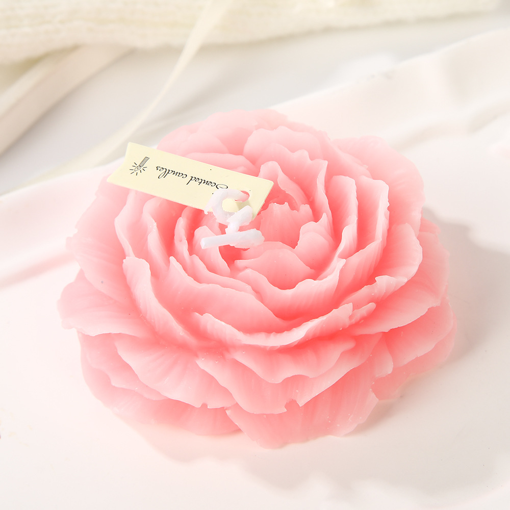 Peony flor aromaterapia vela al por mayor Día DE LA Madre fragancia regalo simulación flor forma vela decoración transfronteriza