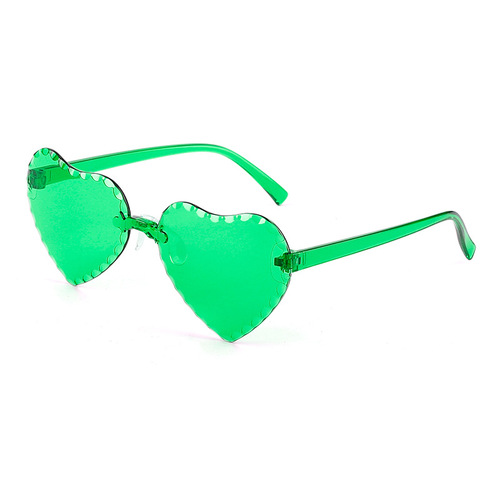 Adorable Baby Heart-Shape Rimless Sunglasses with Love Flower Edge, Jelly Color, Heart-Shaped Over-Eyes Sunglasses for Boys and Girls, Peach Heart Sunnies
