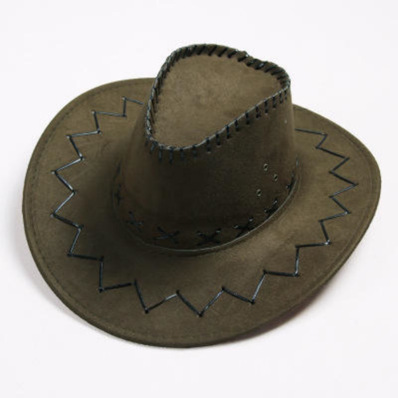 Sombreros de vaqueros occidentales transfronterizos hombres y mujeres retro cuerdas de seda corda de viento gorra de protección solar gorra escénica gorra