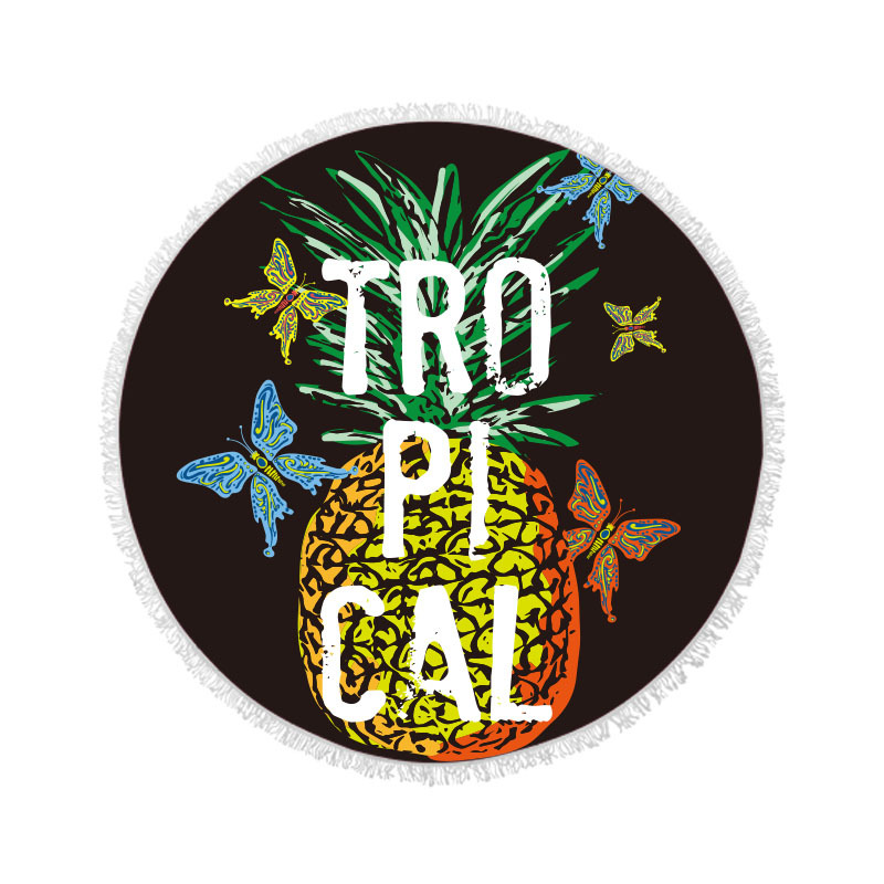 Flamingo microfibra de playa redonda Toalla de baño poliéster algodón impresión Toalla de playa absorbente Toalla de baño lote