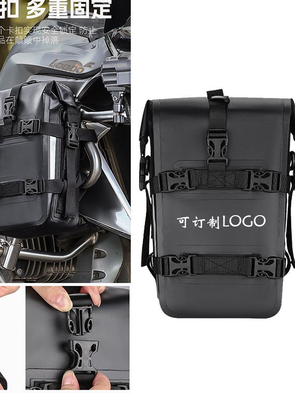Bolsa de barras de motocicleta, bolsa de hombro impermeable, bolsa lateral multifuncional, bolsa de cola, bolsa de marco, bolsa lateral blanda, desmontaje rápido, tipo universal