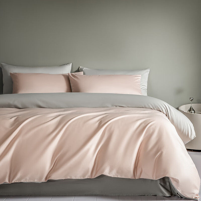 100 piezas de cama de algodón satinado de cuatro piezas sábanas de edredón de algodón de fibra larga de Xinjiang