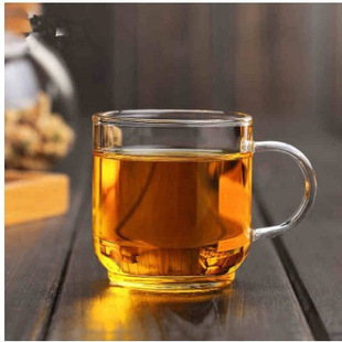 Factory wholesale straight tube cup glass small tea cup tea cup kung fu tea set transparent glass pressure bottom small tea cup
