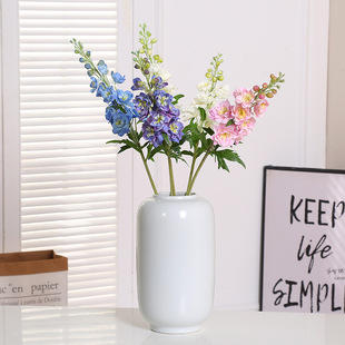 New Artificial Delphinium Home Living Room Soft Decoration Model Room Decoration Floral Wedding Photography Props Silk Flowers