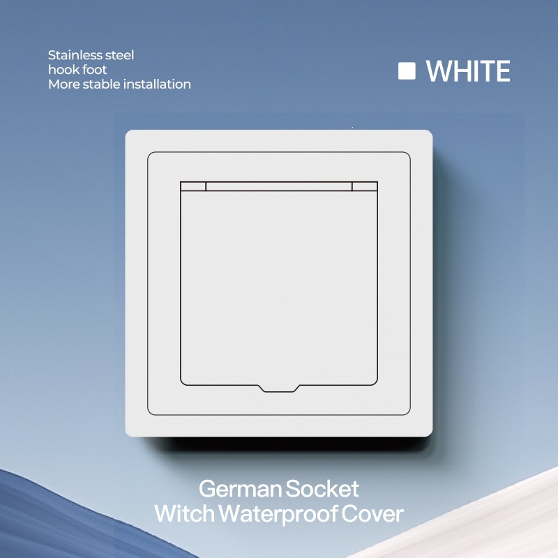 Panel de Interruptor y Enchufe Europeo Tipo 82 16A de Latón Impermeable para Pared image 18