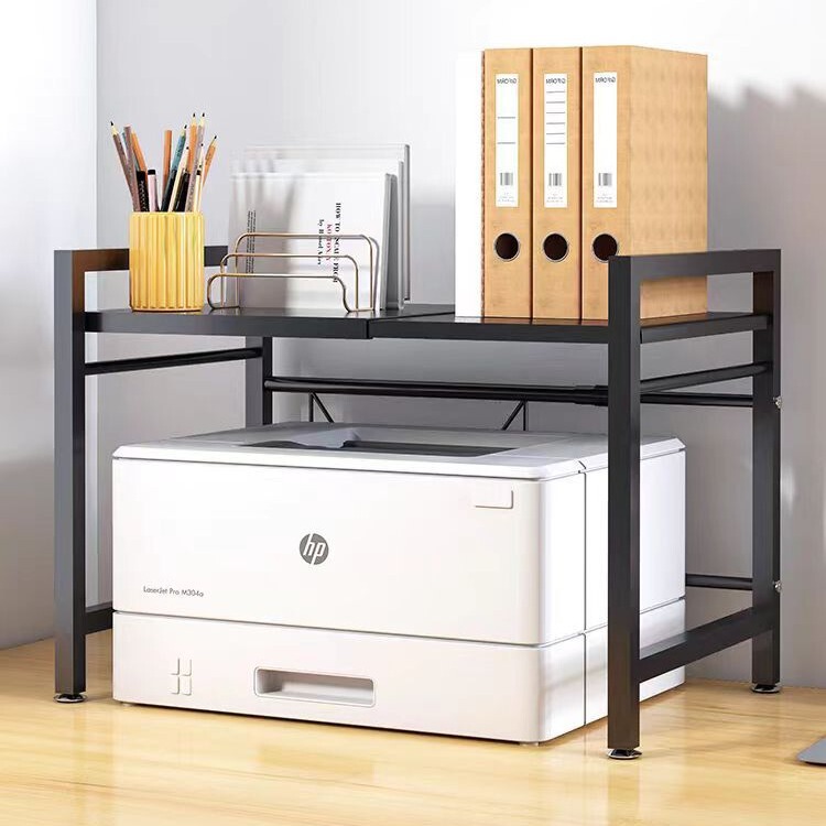 Printer Storage Rack Office Desk Shelf Support Desktop Storage Rack Extendable Small Desktop Epson