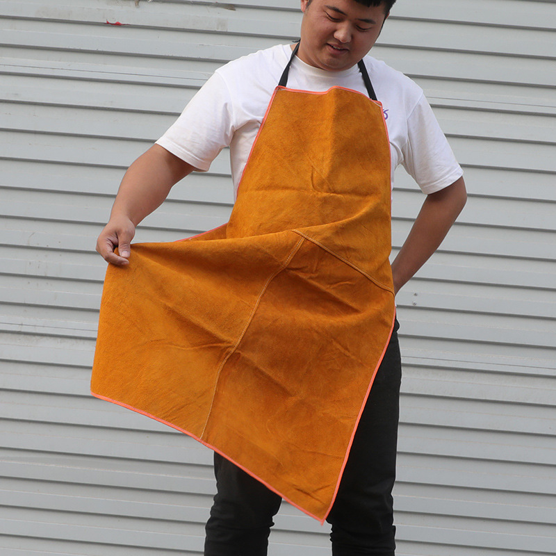 电焊围裙 焊工工作服 牛皮焊工焊接氩弧隔热耐高温阻燃牛皮 围裙