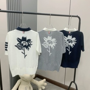 THOM BRASSY 9177 Цветочный polo Короткие рукава