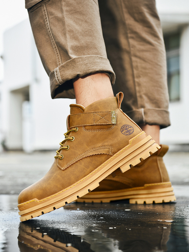 Die neuen Freizeit-Arbeitsschuhe von Zhongbang können nicht in faule große gelbe Stiefel getreten werden_voghion.com