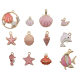 1 new pink oil drop alloy sea whale shell series pendant pendant pendant diy bracelet accessories