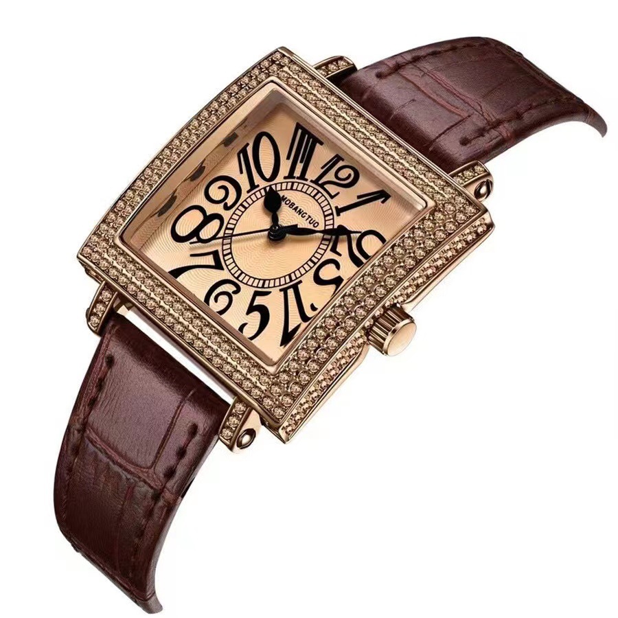 Square retro waterproof women's watch
