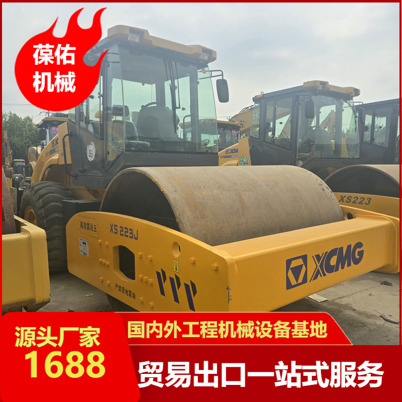 现货转让二手双驱压路机二手双钢轮压路机振动强劲道路施工必备