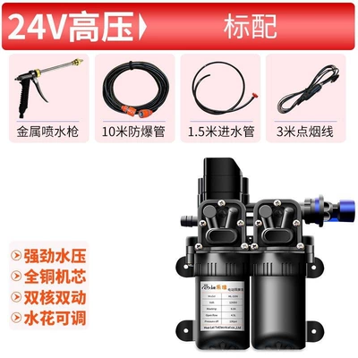 24v car wash machine for passenger and cargo vehicles, portable high-pressure car wash water pump, household car wash water gun (Car washing machine) - 24v-dual-pump-standard-configuration-hot-selling-product-with-price-reduction-huiqi-hot-sale-limited-time-launch