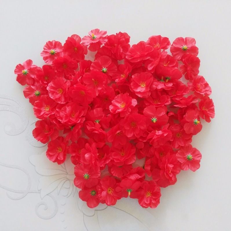 Peach blossom petals fake flower decoration wedding photography photo props fake peach blossom tree