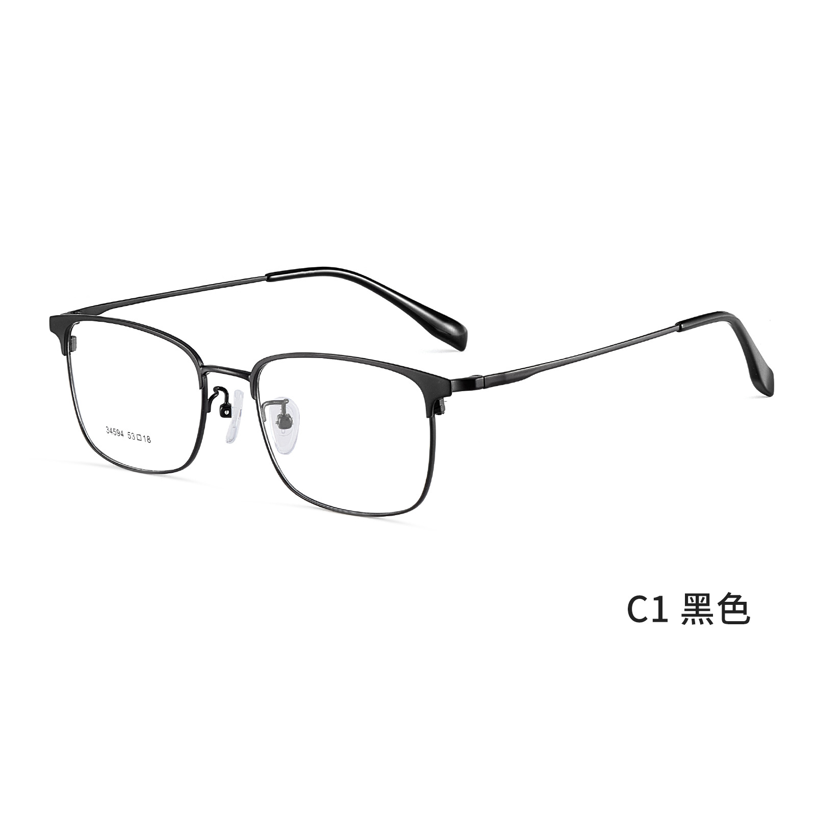 Trabajo especial para hombres clásicos de aleación de ocio marco de gafas elásticas no cara Danyang al por mayor con gafas