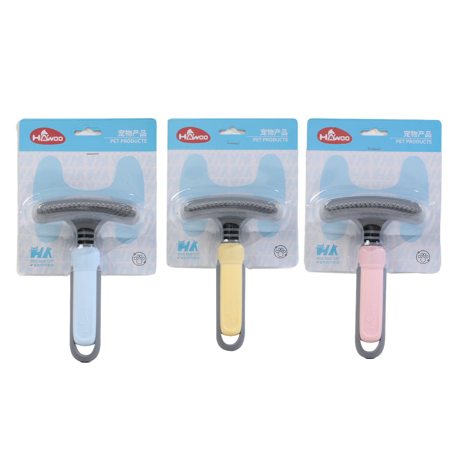 Peine de pelo de perro Peine de nudo abierto Peine de rastrillo de uñas de una fila