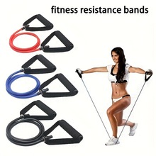 跨境专供一字拉力器健身弹力器乳胶拉力器瑜伽力量训练拉力器